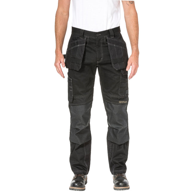 Black - Back - Caterpillar Mens Floor Layer Flex Trouser