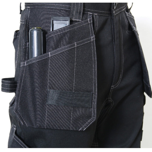 Black - Close up - Caterpillar Mens Floor Layer Flex Trouser