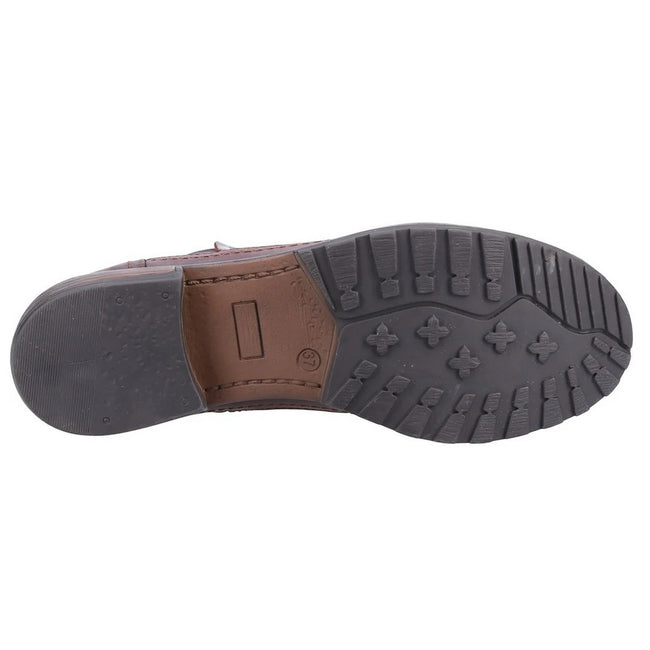Brown-Navy - Lifestyle - Cotswold Womens-Ladies Laverton Slip On Leather Ankle Boot