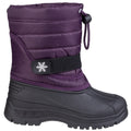 Purple - Back - Cotswold Childrens-Kids Icicle Snow Boot