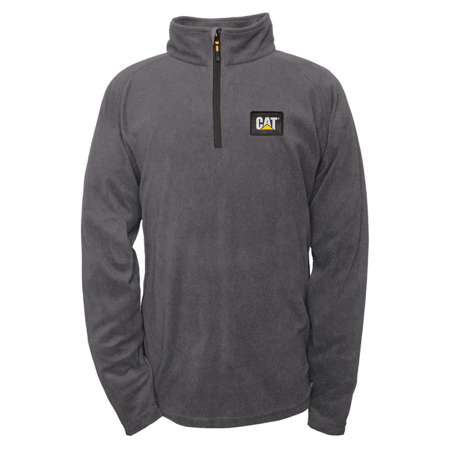 Grey - Front - CAT Lifestyle Mens Concord Fleece Pullover