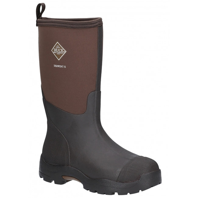 Black-Bark - Back - Muck Boots Unisex MB Derwent II Slip On Boot