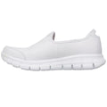 White - Lifestyle - Skechers Womens Sure Track Slip Resistant Slip On Work Shoe