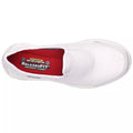White - Pack Shot - Skechers Womens Sure Track Slip Resistant Slip On Work Shoe