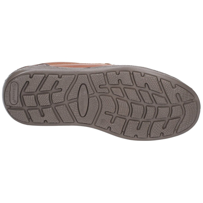 Tan - Lifestyle - Hush Puppies Mens Murphy Victory Moccasin Shoes