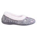 Grey - Back - Fleet & Foster Womens-Ladies Alaska Slip On Slippers