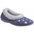Navy - Front - Fleet & Foster Womens-Ladies Alaska Slip On Slippers