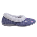 Navy - Back - Fleet & Foster Womens-Ladies Alaska Slip On Slippers