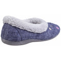 Navy - Side - Fleet & Foster Womens-Ladies Alaska Slip On Slippers