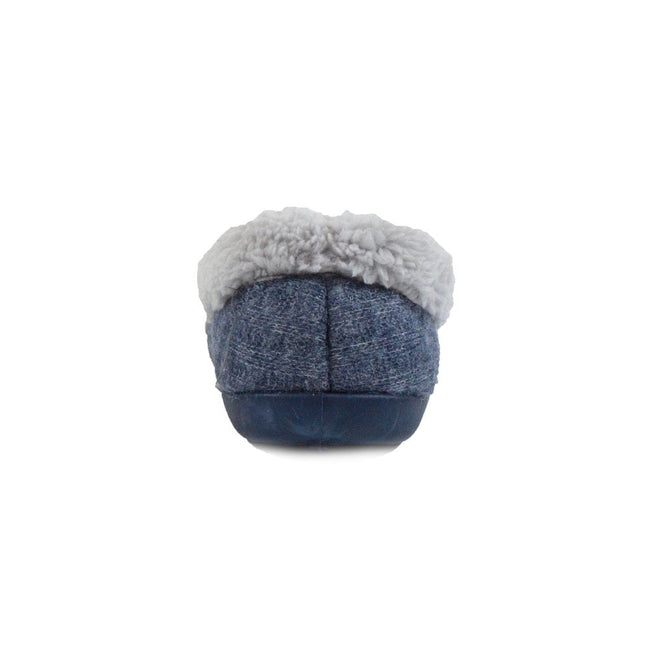 Navy - Close up - Fleet & Foster Womens-Ladies Alaska Slip On Slippers