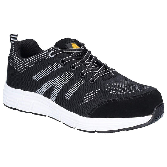 Black - Front - Amblers Safety Mens FS714 Bolt Suede Overlay Trainer