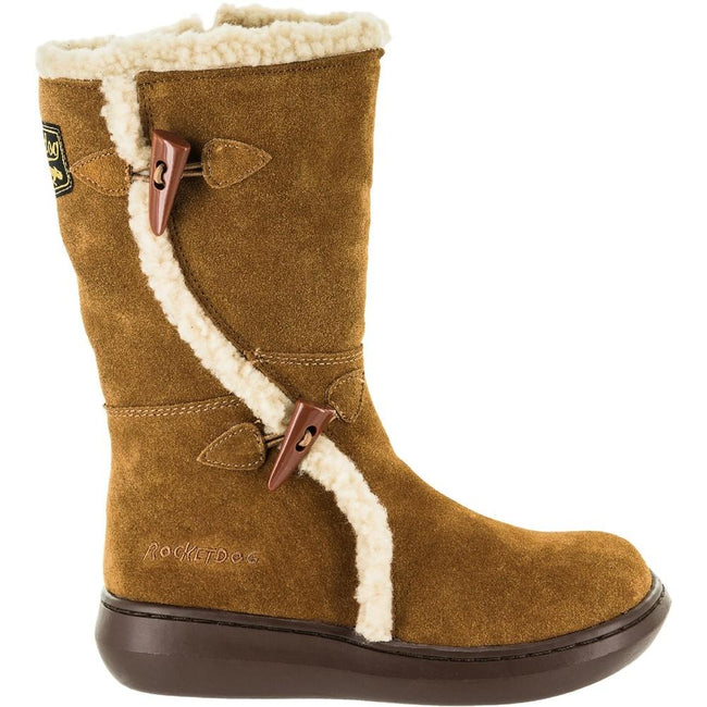 Chestnut - Back - Rocket Dog Womens-Ladies Slope Mid Calf Winter Boot