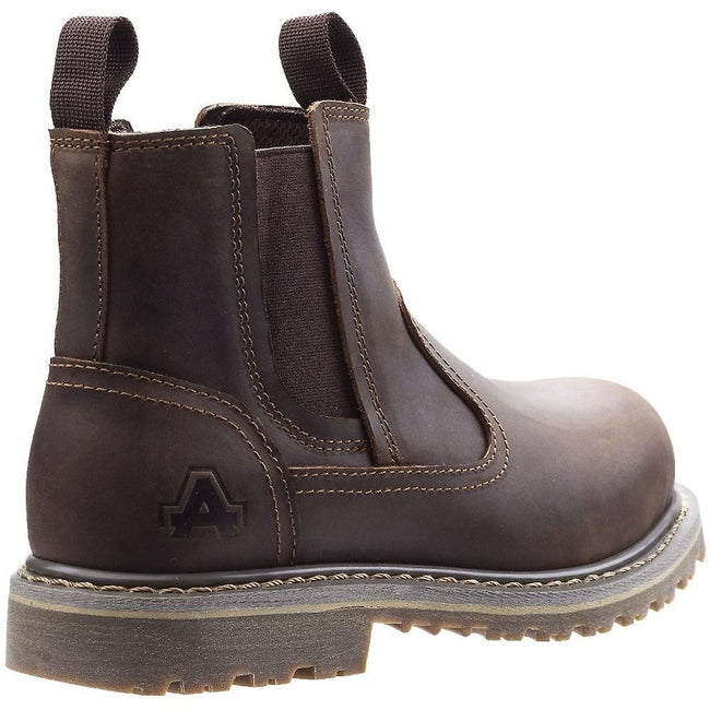 Brown - Side - Amblers Safety Womens AS101 Alice Slip On Safety Boot