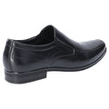 Black - Side - Hush Puppies Mens Billy Slip On Leather Shoe