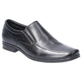 Black - Front - Hush Puppies Mens Billy Slip On Leather Shoe