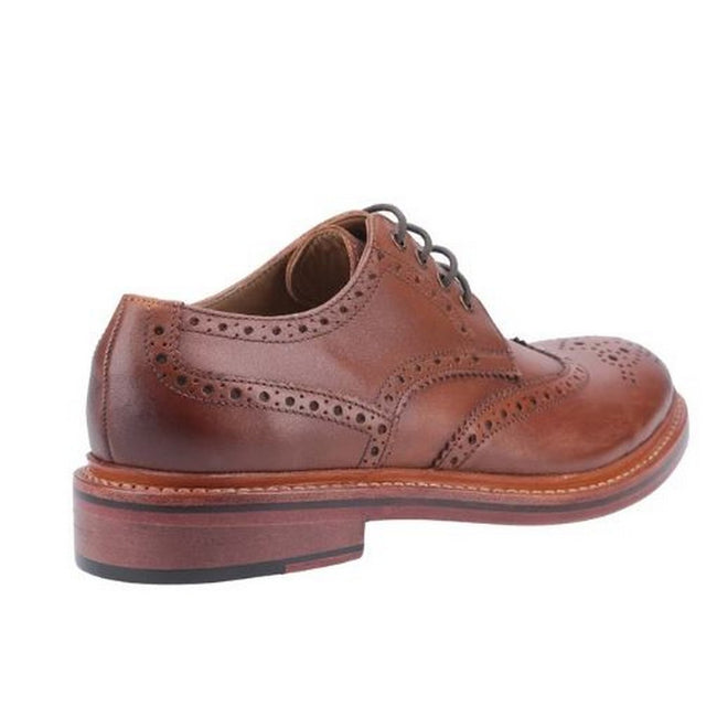 Brown - Side - Cotswold Mens Quenington Goodyear Welt Lace Up Leather Shoe