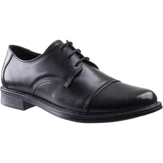 Black - Front - Amblers Mens Bristol Safety Lace Up Leather Shoes