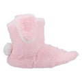 Pink - Back - Divaz Childrens-Kids Flopsy Knitted Bootie Slipper