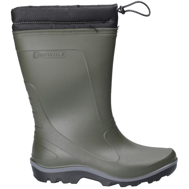 Green - Back - Cotswold Womens-Ladies Minchinhampton Tie Wellington Boots
