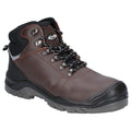 Brown - Front - Amblers AS203 Mens Laymore Leather Safety Boot