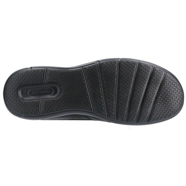 Black - Lifestyle - Hush Puppies Mens Aaron Slip On Leather Shoe