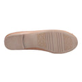 Tan - Side - Hush Puppies Womens-Ladies Naomi Slip On Leather Ballet Pump