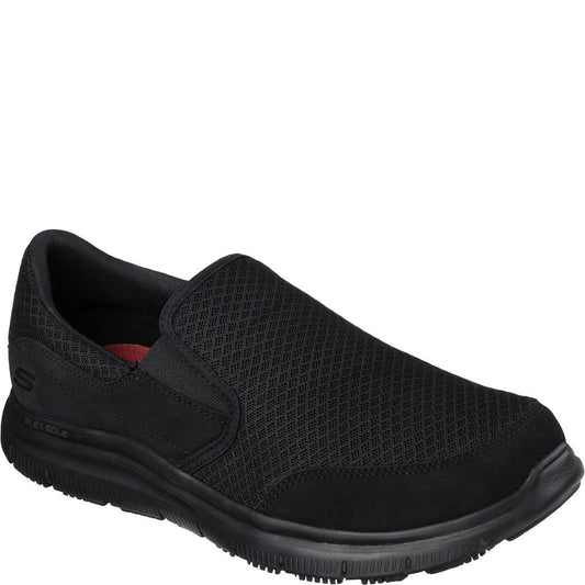 Black - Front - Skechers Mens Flex Advantage McAllen Safety Work Shoe