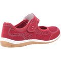 Red - Lifestyle - Fleet & Foster Womens-Ladies Morgan Touch Fastening Suede Shoe