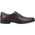 Chocolate Brown - Back - Hush Puppies Boys Brody Leather Shoes