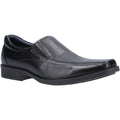 Black - Front - Hush Puppies Boys Brody Leather Shoes