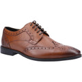 Tan - Front - Hush Puppies Boys Elliot Leather Brogues