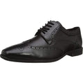 Black - Front - Hush Puppies Boys Elliot Leather Brogues