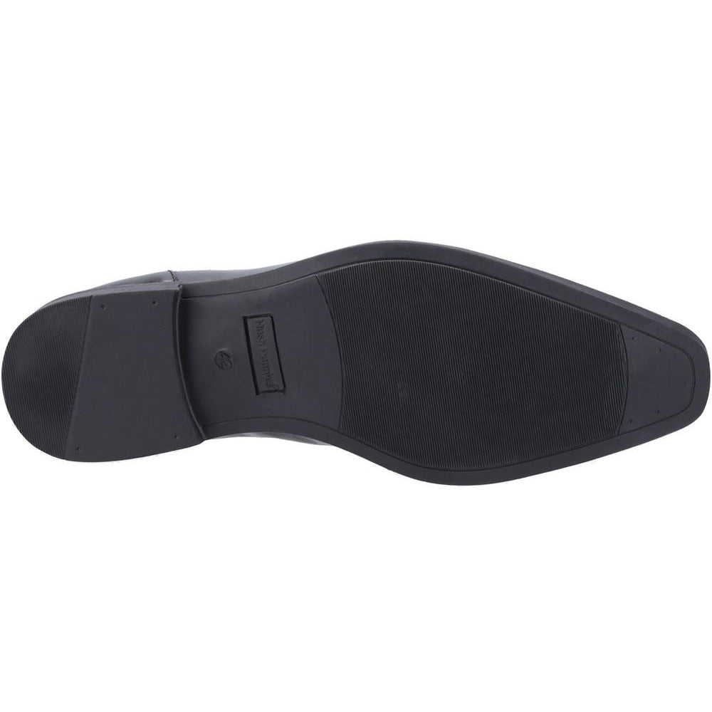 Black - Lifestyle - Hush Puppies Mens Ezra Leather Shoes