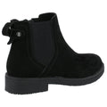 Black - Side - Hush Puppies Womens-Ladies Maddy Suede Ankle Boots