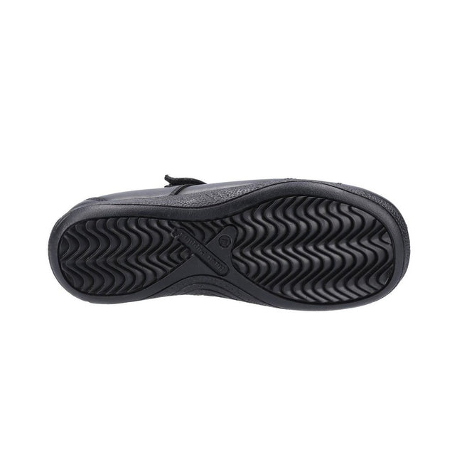 Black - Lifestyle - Hush Puppies Girls Clara Leather School Shoes