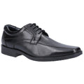 Black - Front - Hush Puppies Mens Brandon Leather Shoes