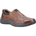 Tan - Front - Cotswold Mens Churchill Oiled Leather Casual Shoes