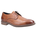 Tan - Front - Hush Puppies Mens Brayden Leather Shoes