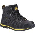 Black-Yellow - Front - Amblers Mens Edale AS254 Safety Boots