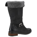 Black - Lifestyle - Hush Puppies Womens-Ladies Bonnie Leather Mid Boots