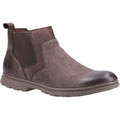 Brown - Front - Hush Puppies Mens Tyrone Nappa Leather Boots