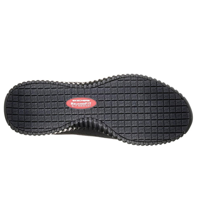 Black - Close up - Skechers Mens Work Relaxed Fit Cessnock SR Shoes