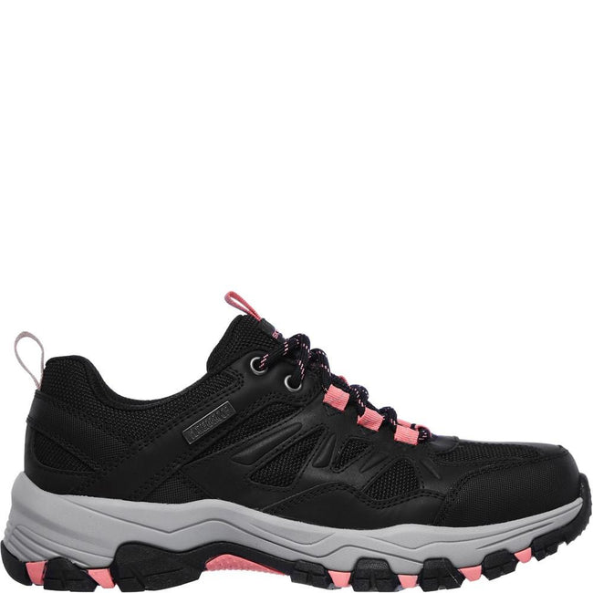 Black-Charcoal - Back - Skechers Womens-Ladies Selmen West Highland Leather Hiking Shoes