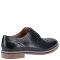 Black - Side - Hush Puppies Mens Bryson Leather Shoes