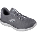 Charcoal Grey - Front - Skechers Mens Summits Trainers