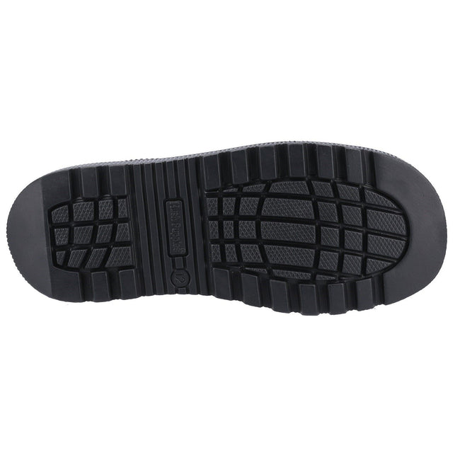 Black - Lifestyle - Hush Puppies Girls Felicity Junior Leather School Shoes