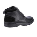 Black - Side - Hush Puppies Mens Dean Leather Boots