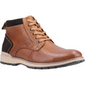 Tan - Front - Hush Puppies Mens Dean Leather Boots