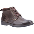 Brown - Front - Hush Puppies Mens Dean Leather Boots