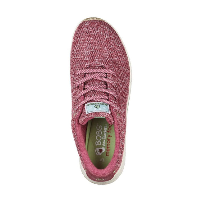 Raspberry - Side - Skechers Womens-Ladies Bobs Earth Trainers